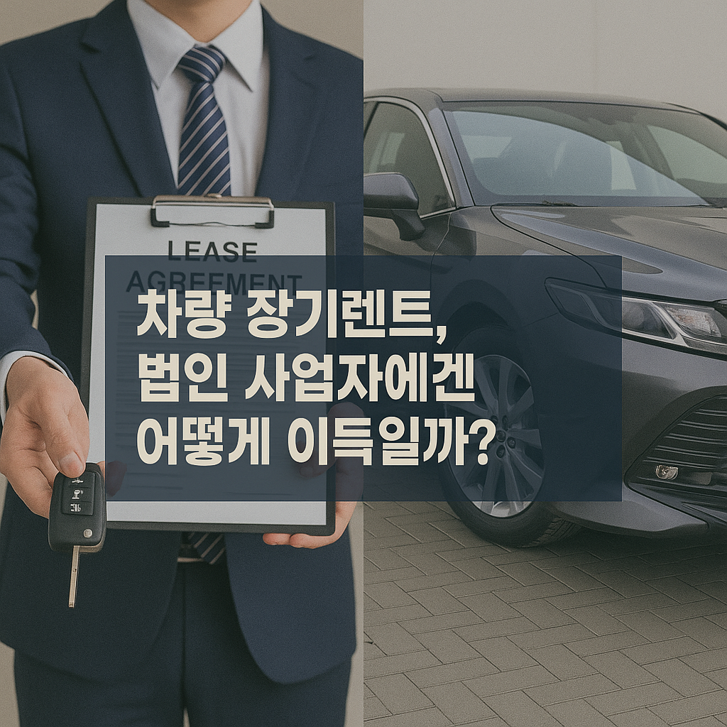차량 장기렌트, 법인 사업자에겐 어떻게 이득일까? 절세 효과 분석