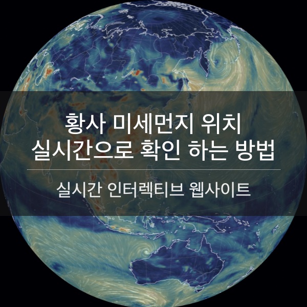 [정보] 황사 미세먼지 이동 상황 실시간으로 확인 하는 방법