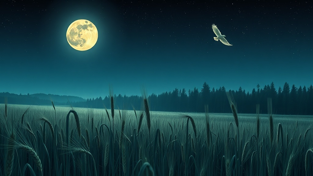 베토벤 월광소나타 3악장과 닮은 아이헨 도르프의 3연 '달밤' 이미지