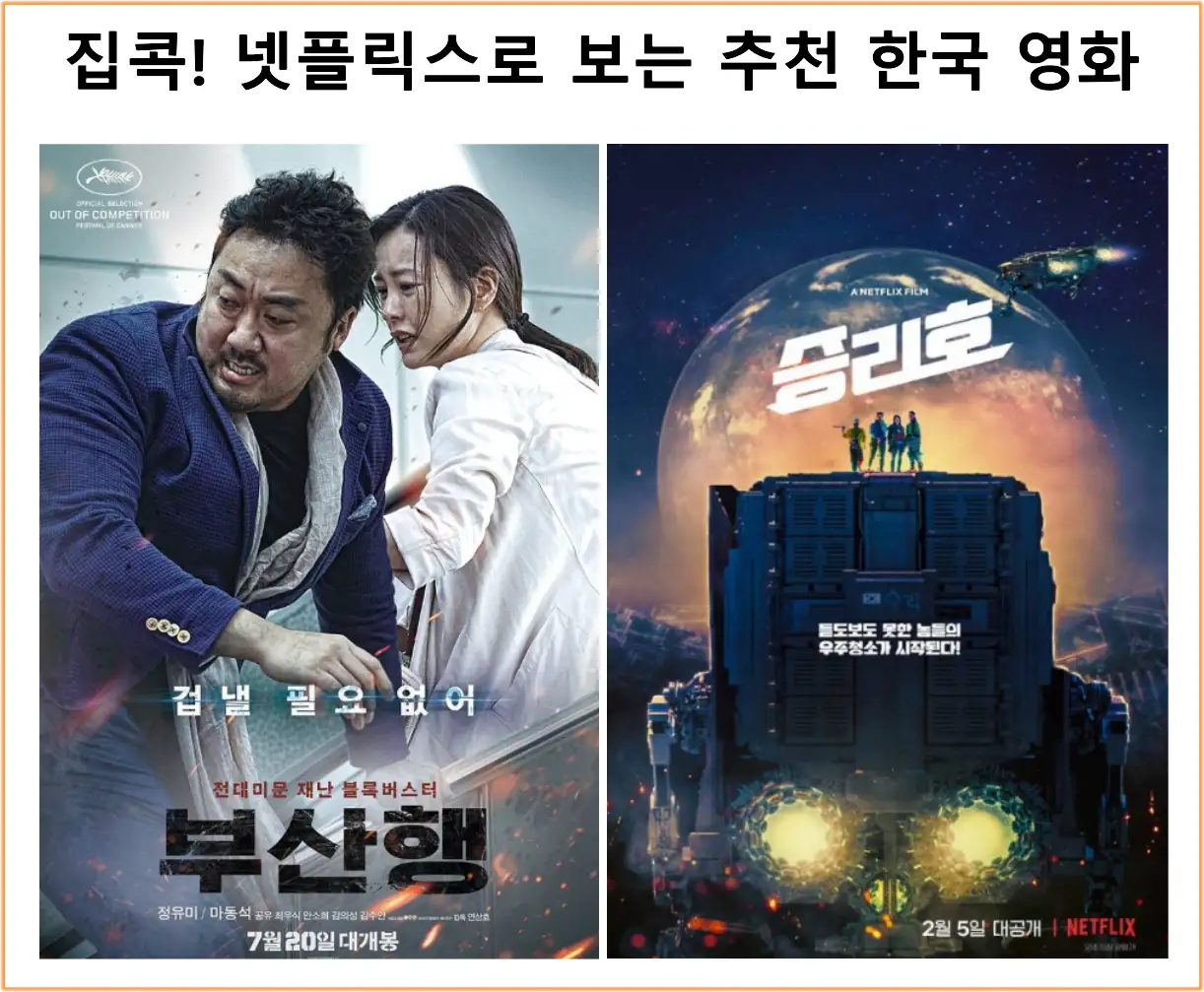 집콕 넷플릭스로 보는 추천 한국 영화