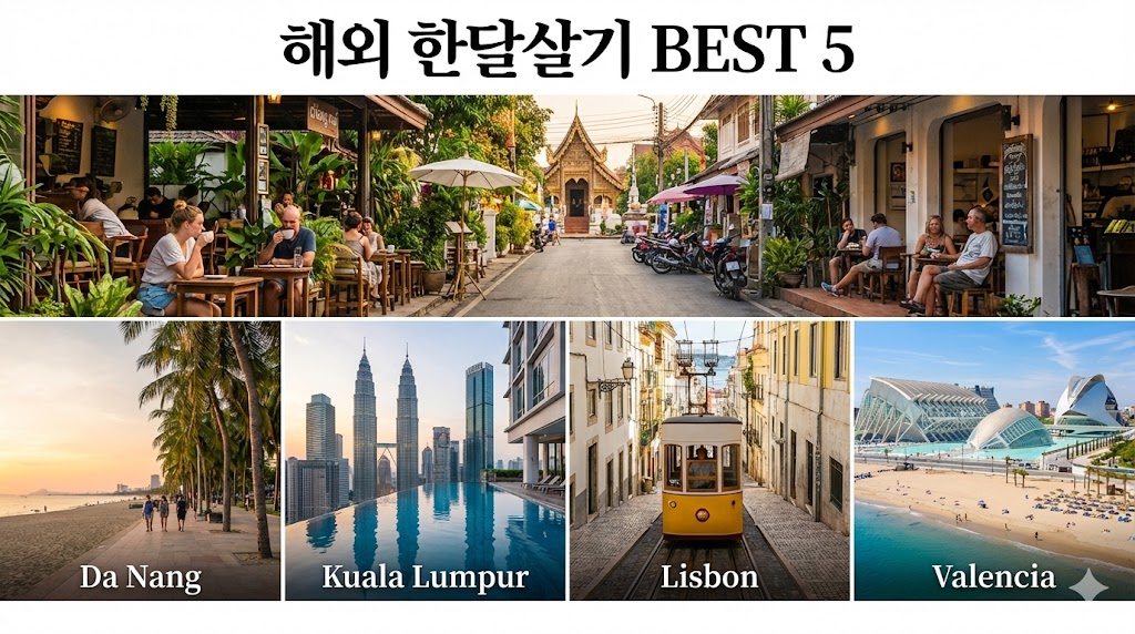 해외 한달 살기 추천 도시