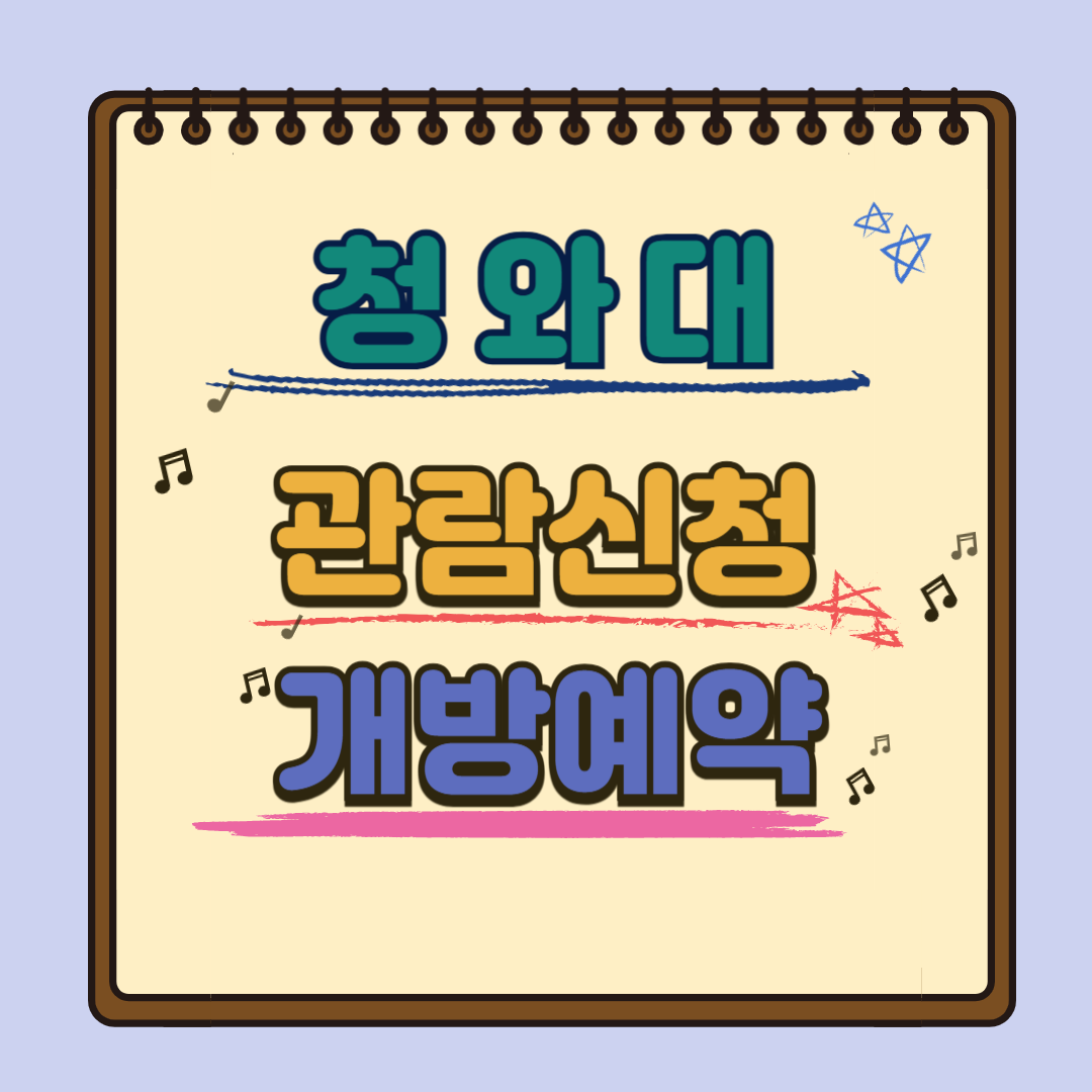 청와대 관람 신청, 개방 예약