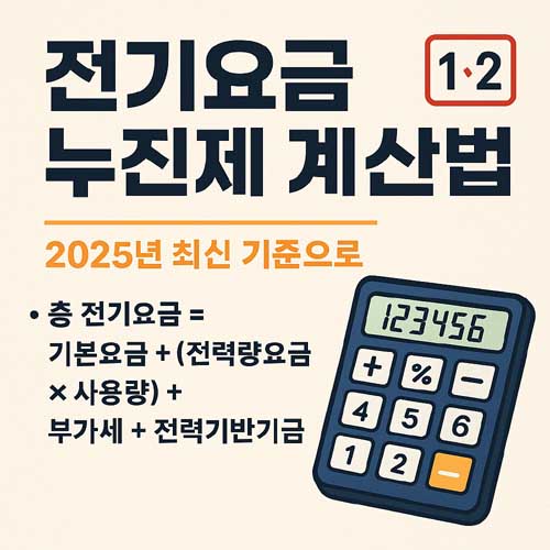 전기요금 누진제 계산법