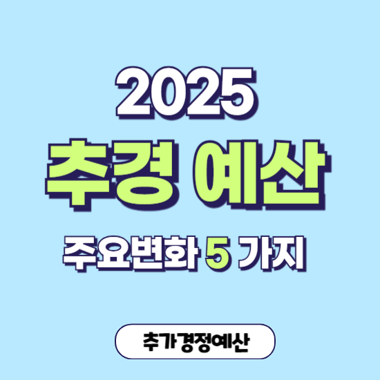 2025추경예산