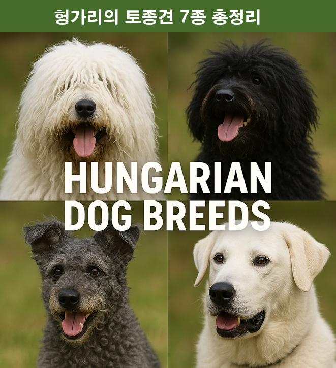 헝가리의 토종견 7종 이미지
