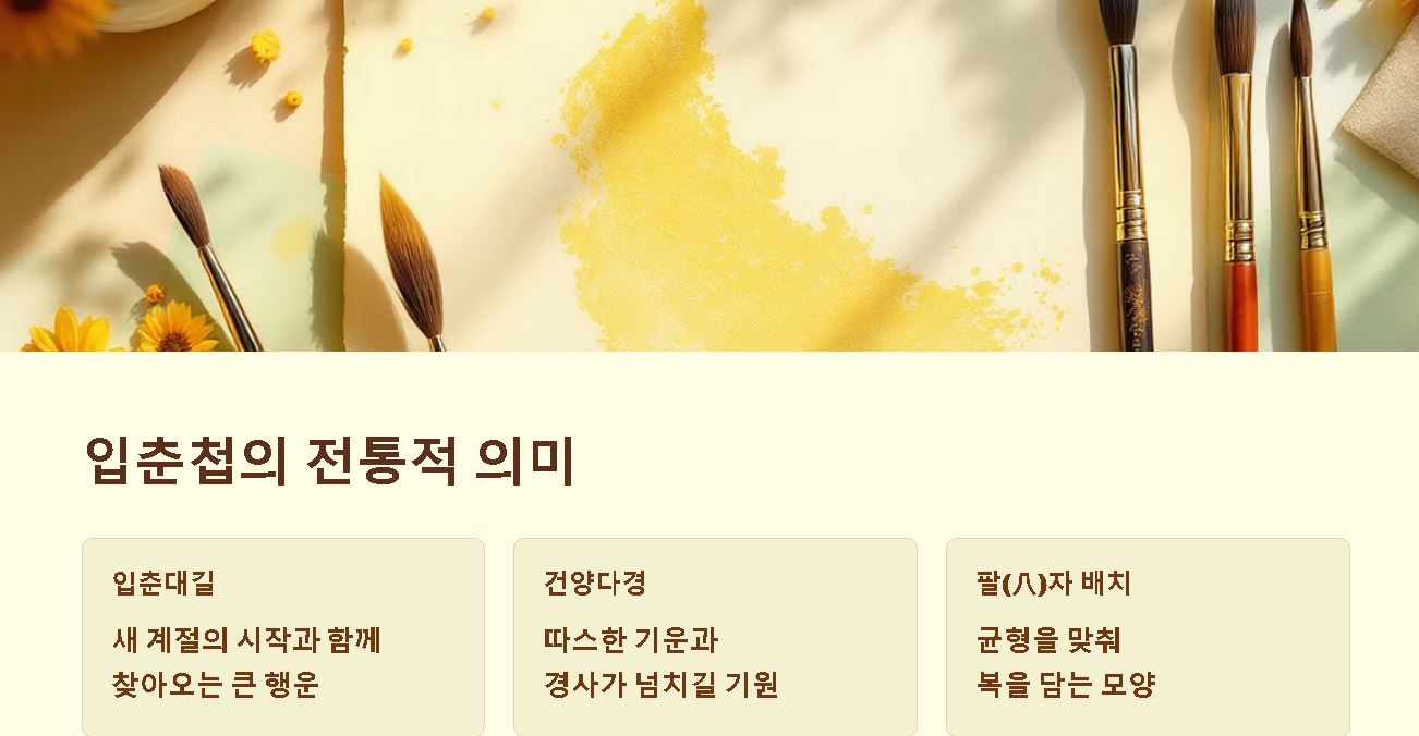 입춘대길 붙이는 방법 총정리