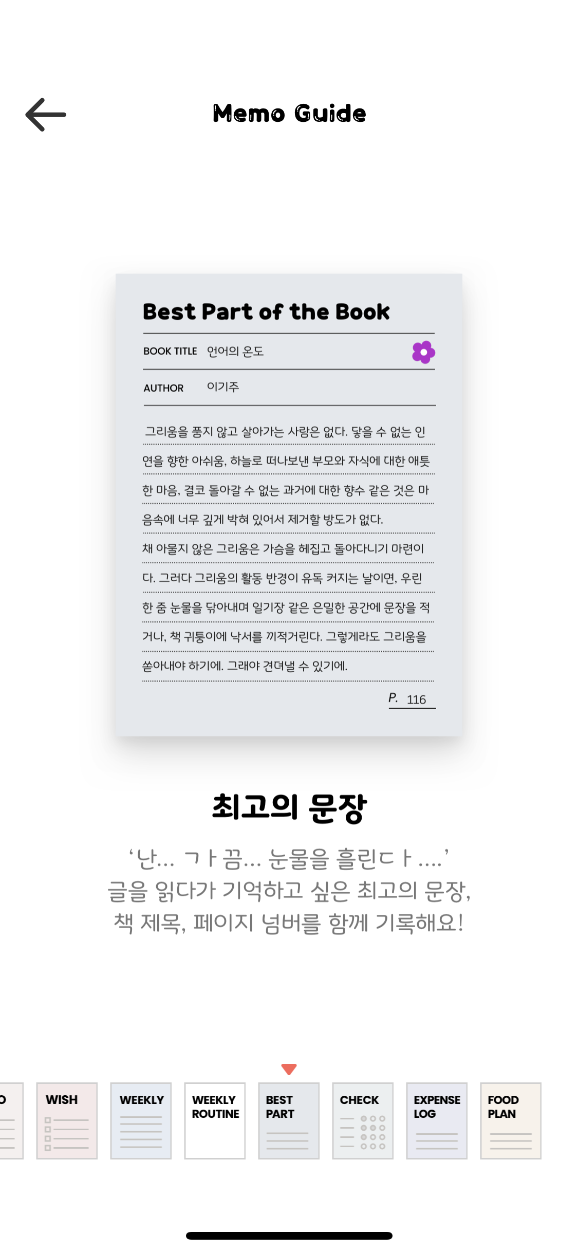 메몽 최고의 문장