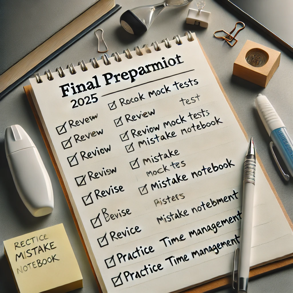 2025학년도 수능 마무리 학습 전략