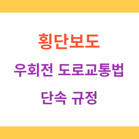 횡단보도-우히전-도로교통법-단속-규정