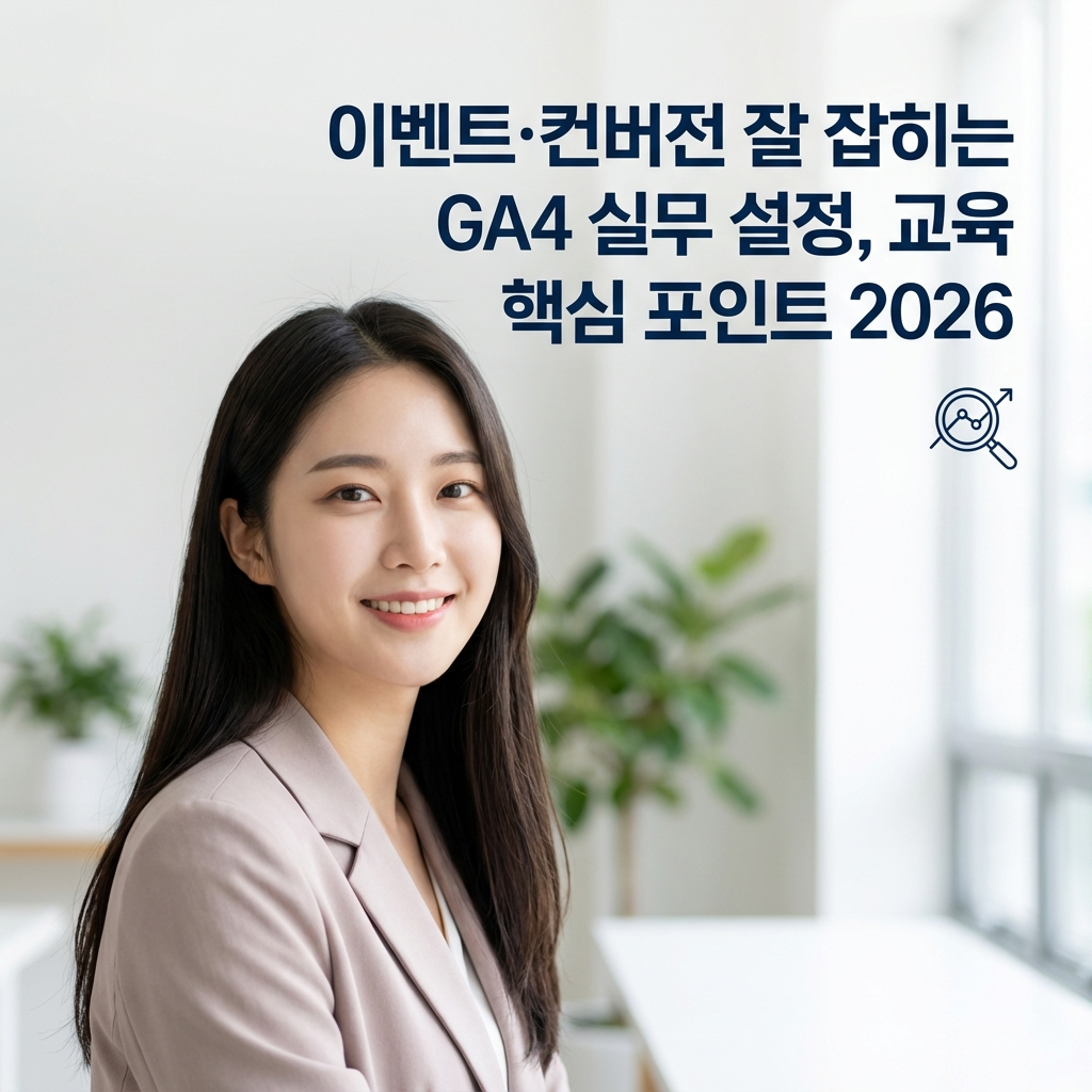 이벤트&middot;컨버전 잘 잡히는 GA4 실무 설정 ｜ 교육 핵심 포인트 2026