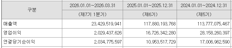 피스피스스튜디오 손익계산서