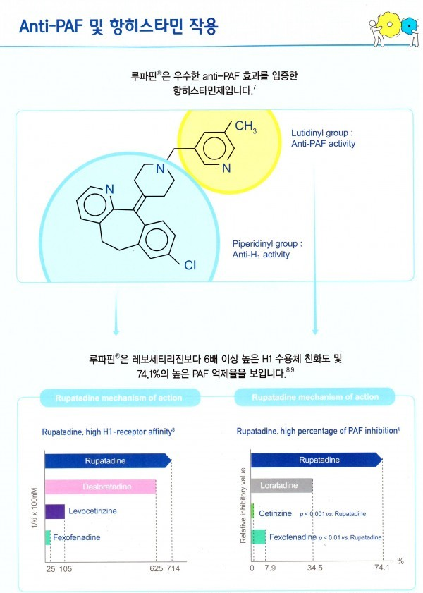 루파핀정은 어떻게 효과를 발휘하나요?