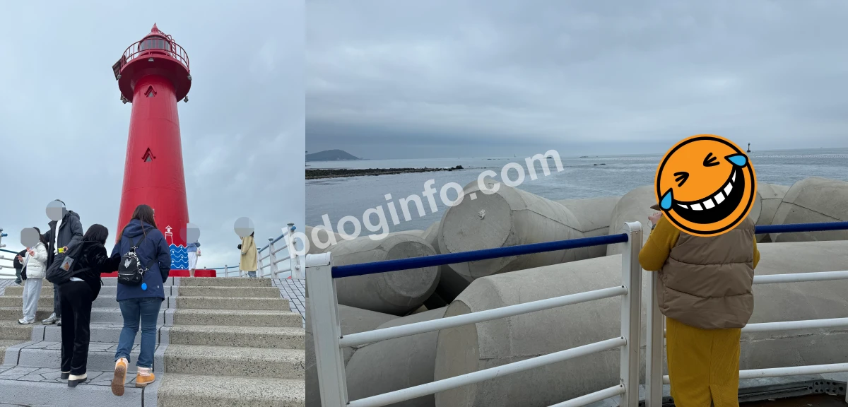 청사포 등대 풍경