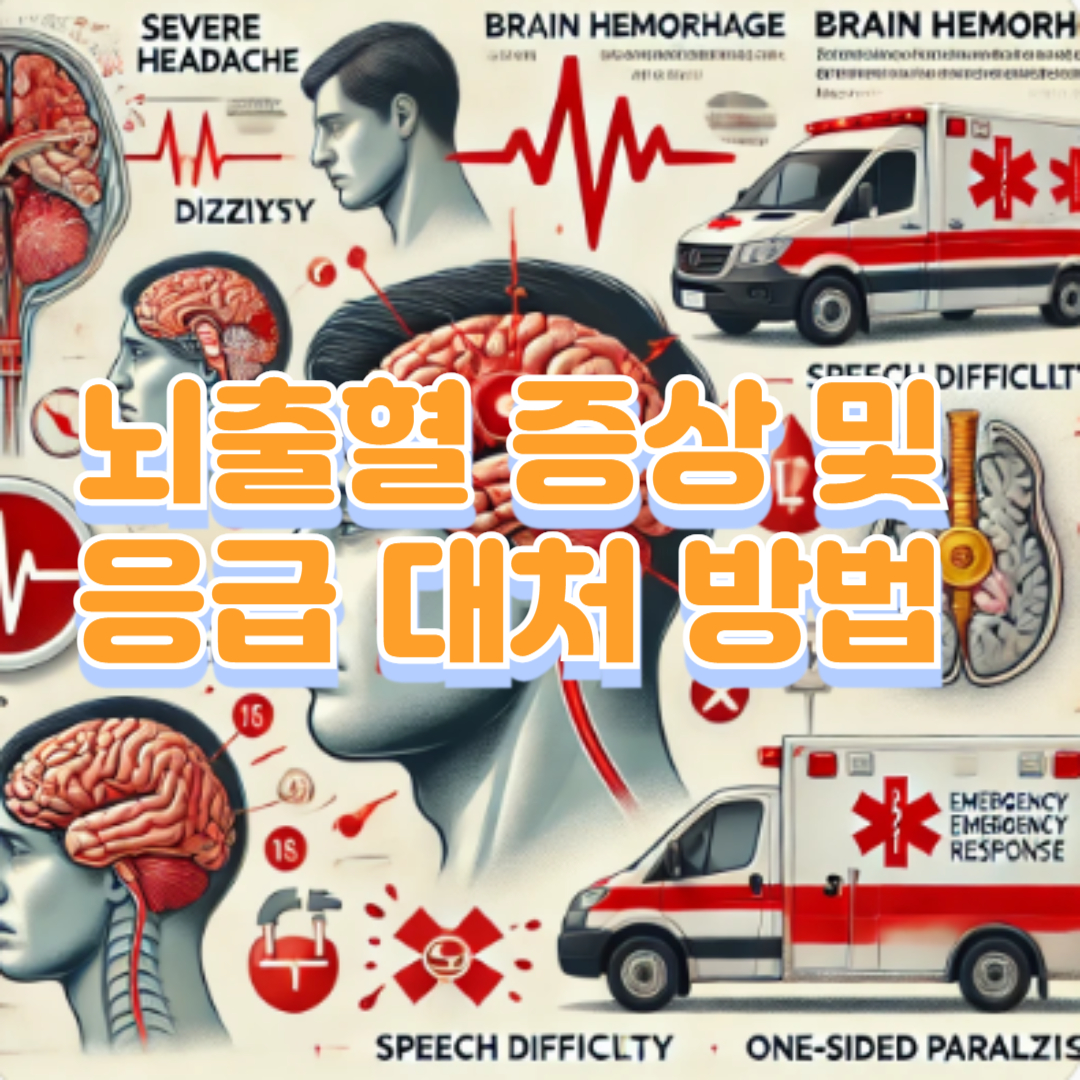 뇌출혈 증상 및 응급 대처 방법
