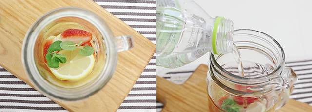 딸기레몬민트 디톡스워터 만들기,디톡스워터 효과 다이어트