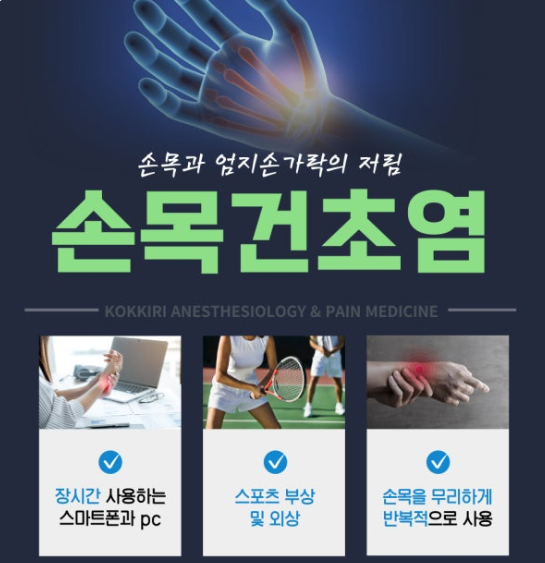 손목건초염 증가와 날씨 영향 분석 관련 이미지