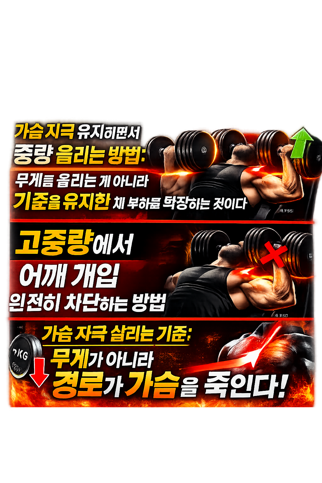 가슴 자극 유지하면서 중량 올리는 방법