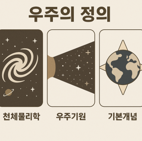 우주의 정의 (천체물리학, 우주기원, 기본개념)