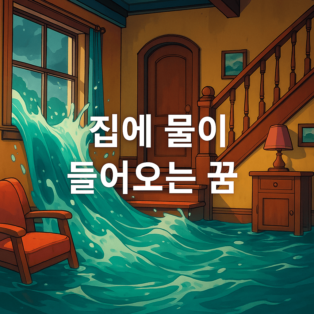 집에 물이 들어오는 꿈