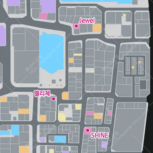 캬바걸 공략 위치 이미지