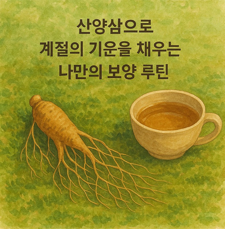 AI가 만들어준 산양삼으로 계절의 기운을 채우는 나만의 보양 루틴