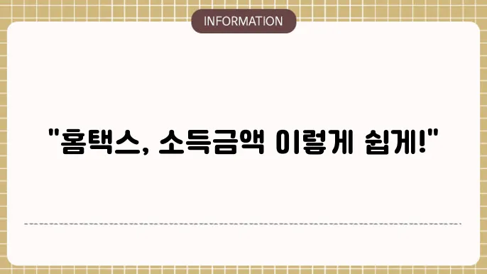 소득금액증명원 인터넷발급 (홈택스 법인 개인사업자)