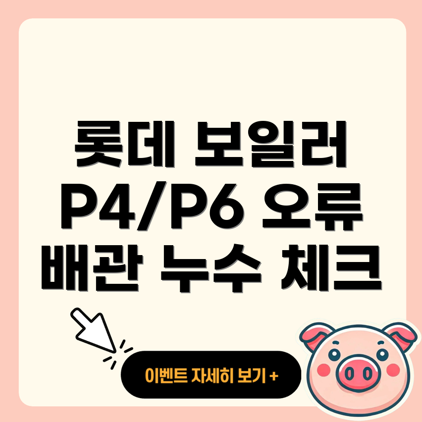 롯데 보일러 에러 코드