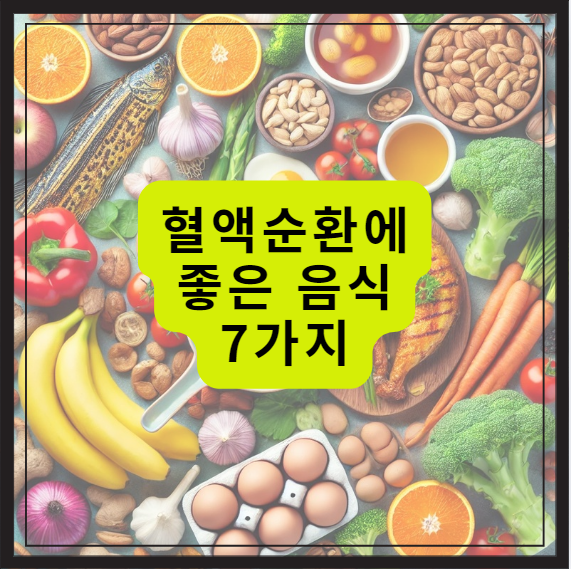 혈액순환에 좋은 음식 혈액순환장애 증상