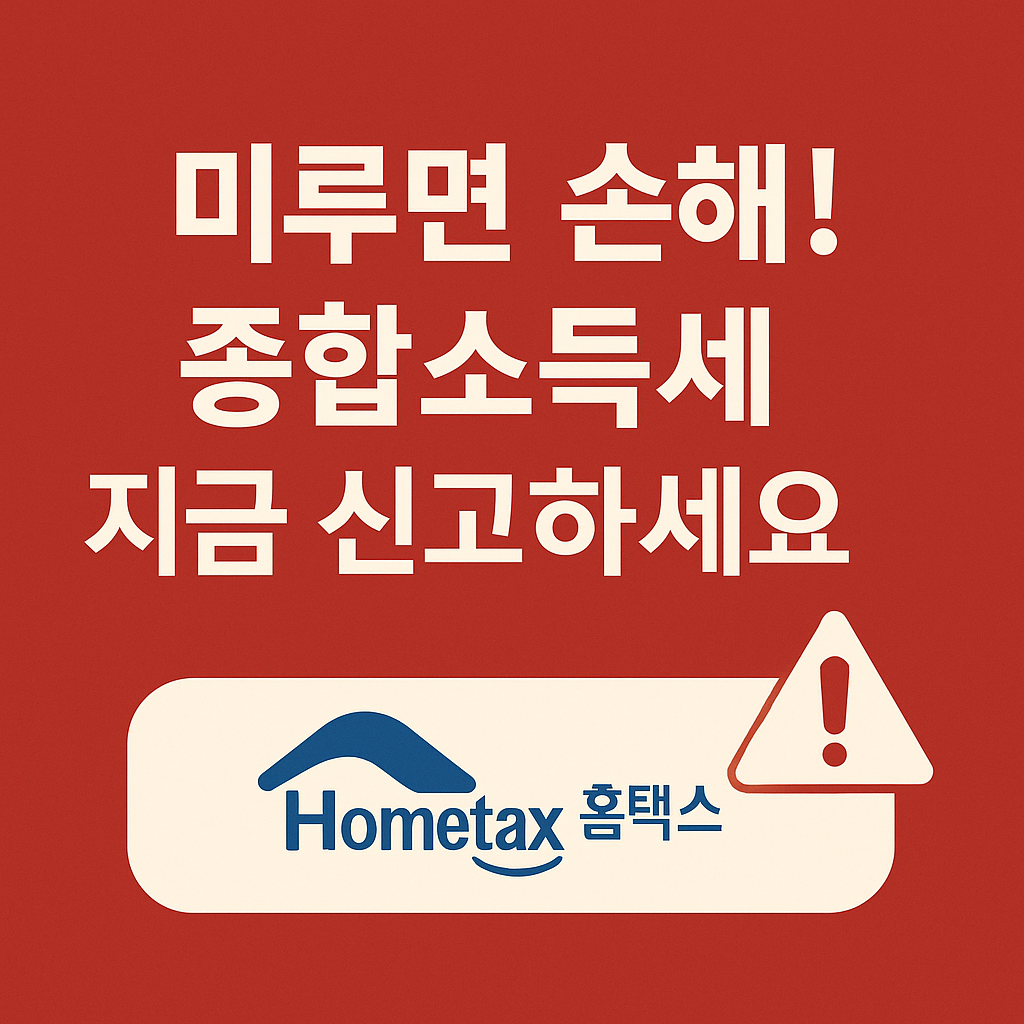 5월 종합소득세 신고 기간 대상 방법 무신고 불이익 확인하기