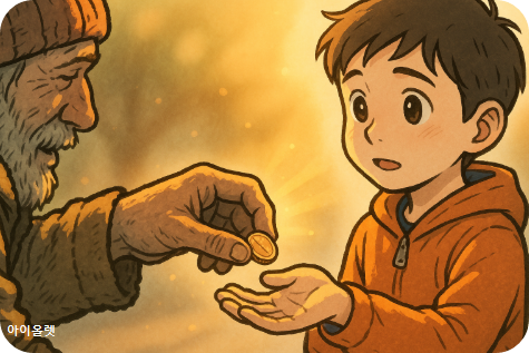 "그 동전, 가져가렴" – 뜻밖의 손길