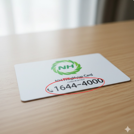 농협카드 로고와 고객센터 전화번호(1644-4000)가 강조된 이미지