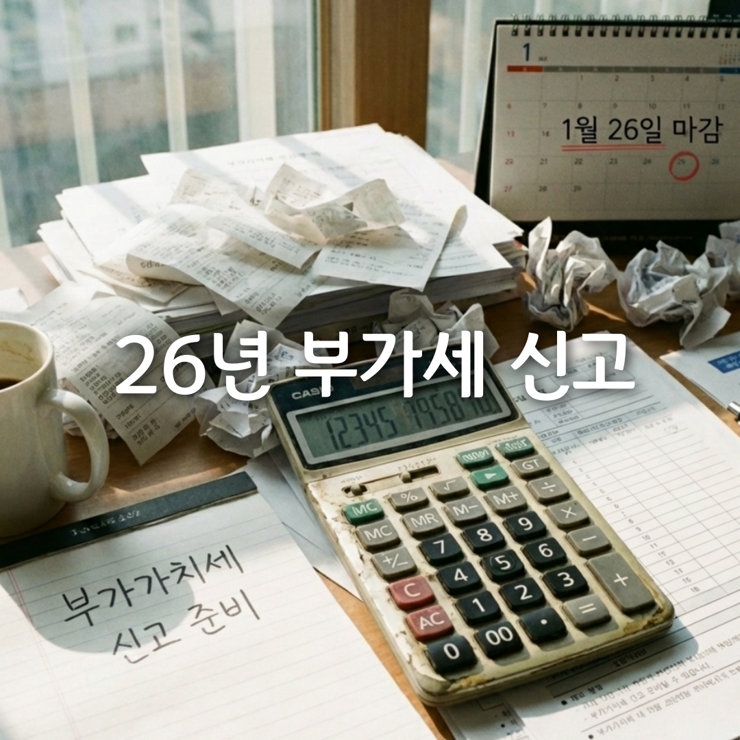 2026년 1월 부가세 신고기간 총정리|개인사업자 홈택스 신고까지
