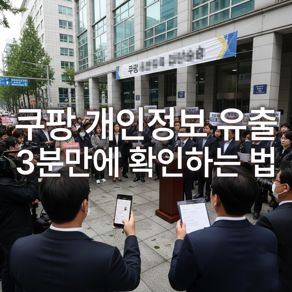 쿠팡 개인정보 유출 3분만에 확인하는 법