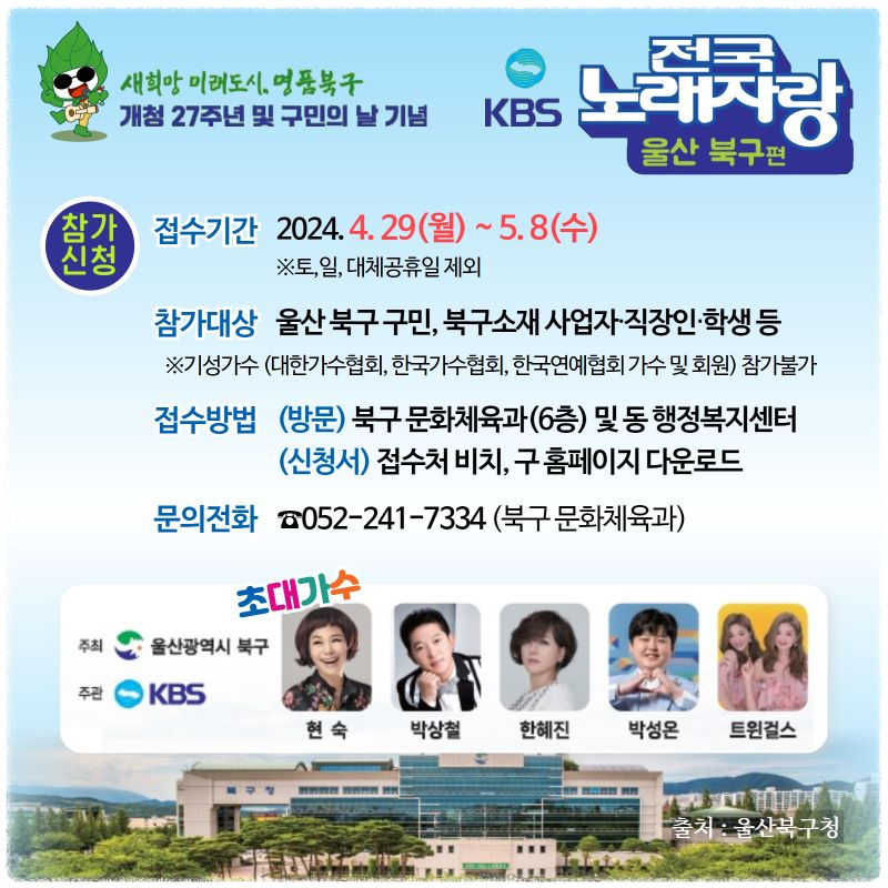 전국노래자랑 울산 북구 편 알아보기