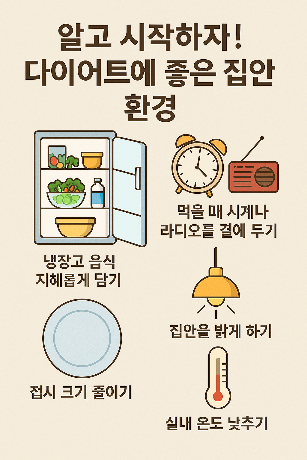 다이어트에 좋은 집안 환경