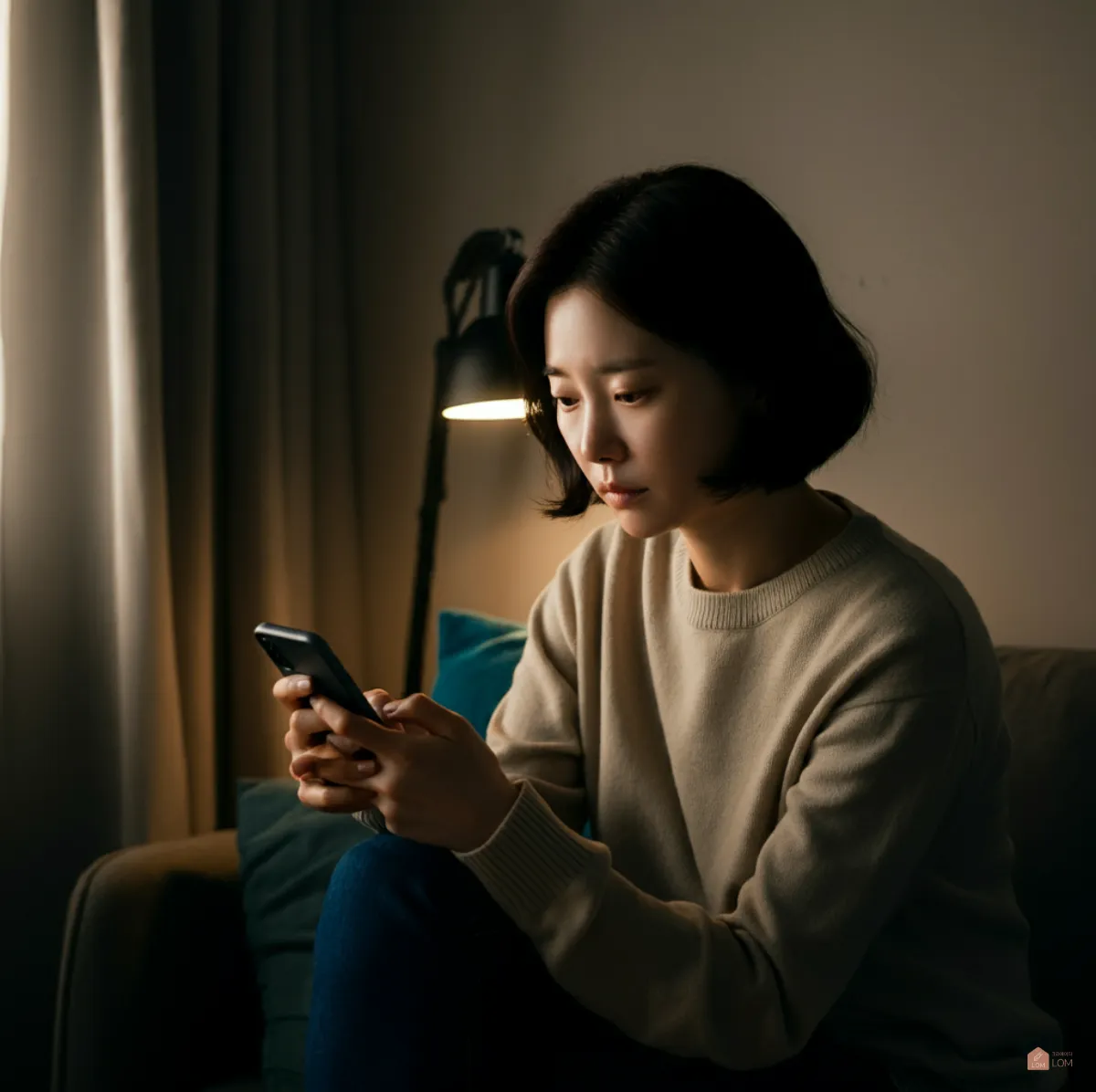 스마트폰으로-자리톡-앱보는-한국여자-03