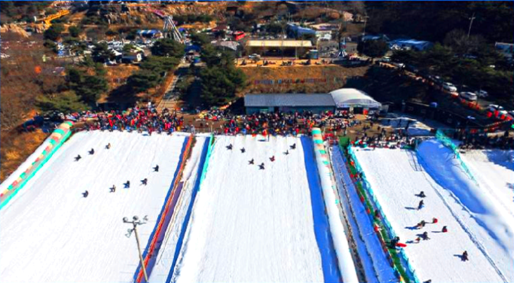 자수정 동굴나라 눈썰매 빙어축제