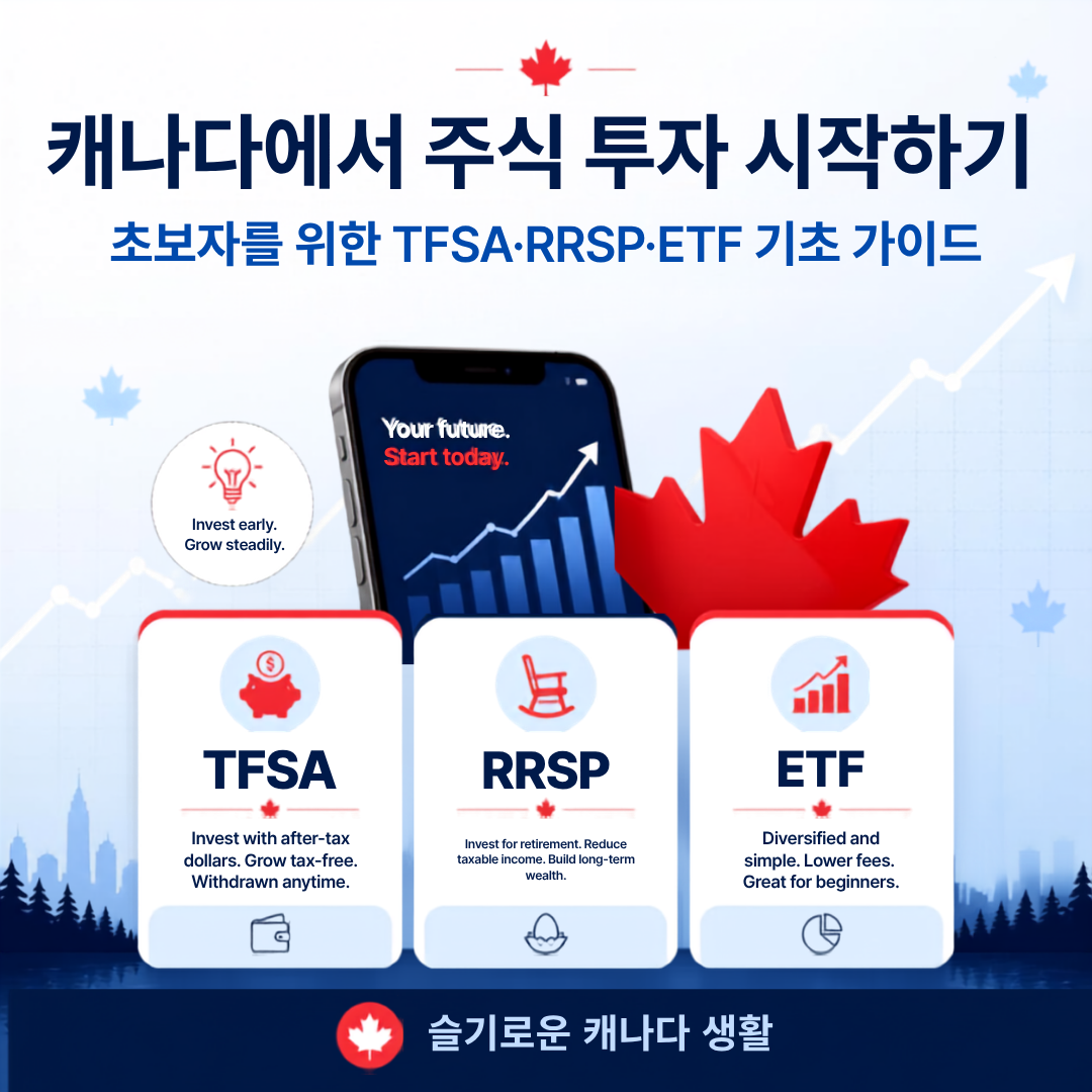 캐나다에서 주식 투자 시작하기 - 초보자를 위한 TFSA·RRSP·ETF 기초 가이드