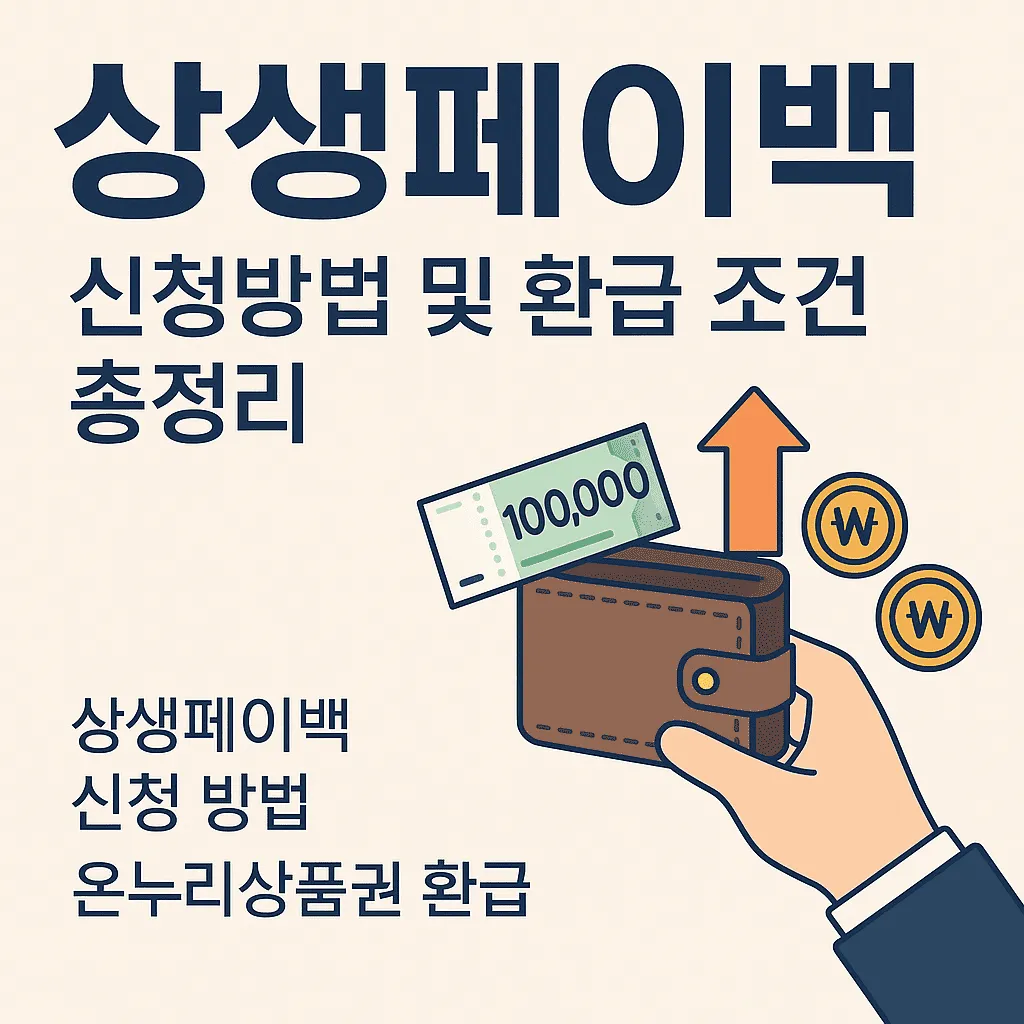 상생페이백 신청 방법 및 조건 총정리
