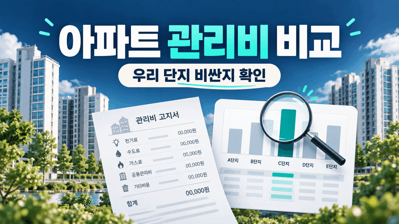아파트 관리비 조회&middot;비교 방법 ❘ 우리 단지가 비싼지 K-apt로 확인