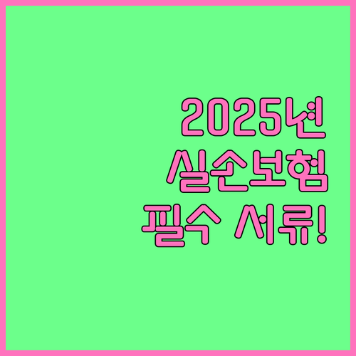 시력교정술 실손보험 청구 2025년 ..