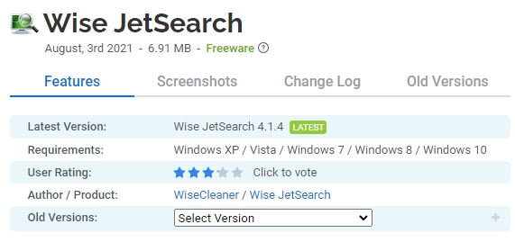 Wise-JetSearch