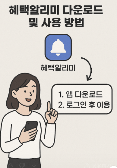 혜택알리미 다운로드 및 사용 방법 (복지혜택, 은행앱, 정부지원) 관련 사진