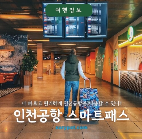 공항 캐리어를 든 여행객