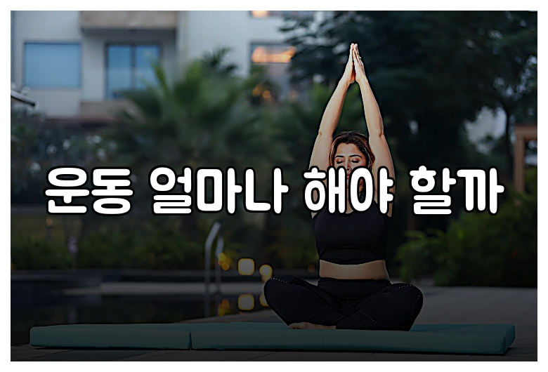 운동 얼마나 해야 할까