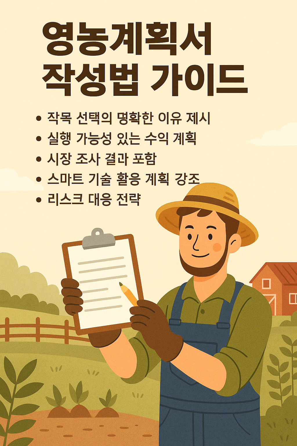 영농계획서 작성법 가이드 합격하는 지원서의 비밀