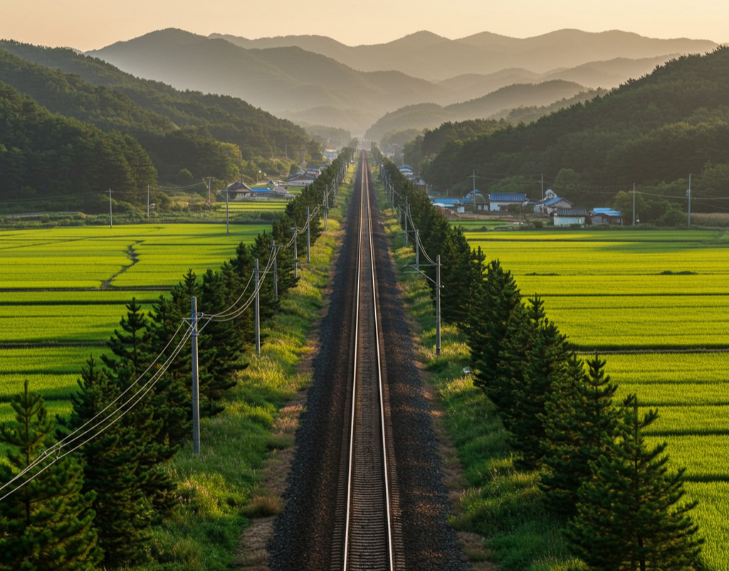 레이바이크 기찻길의 전경
