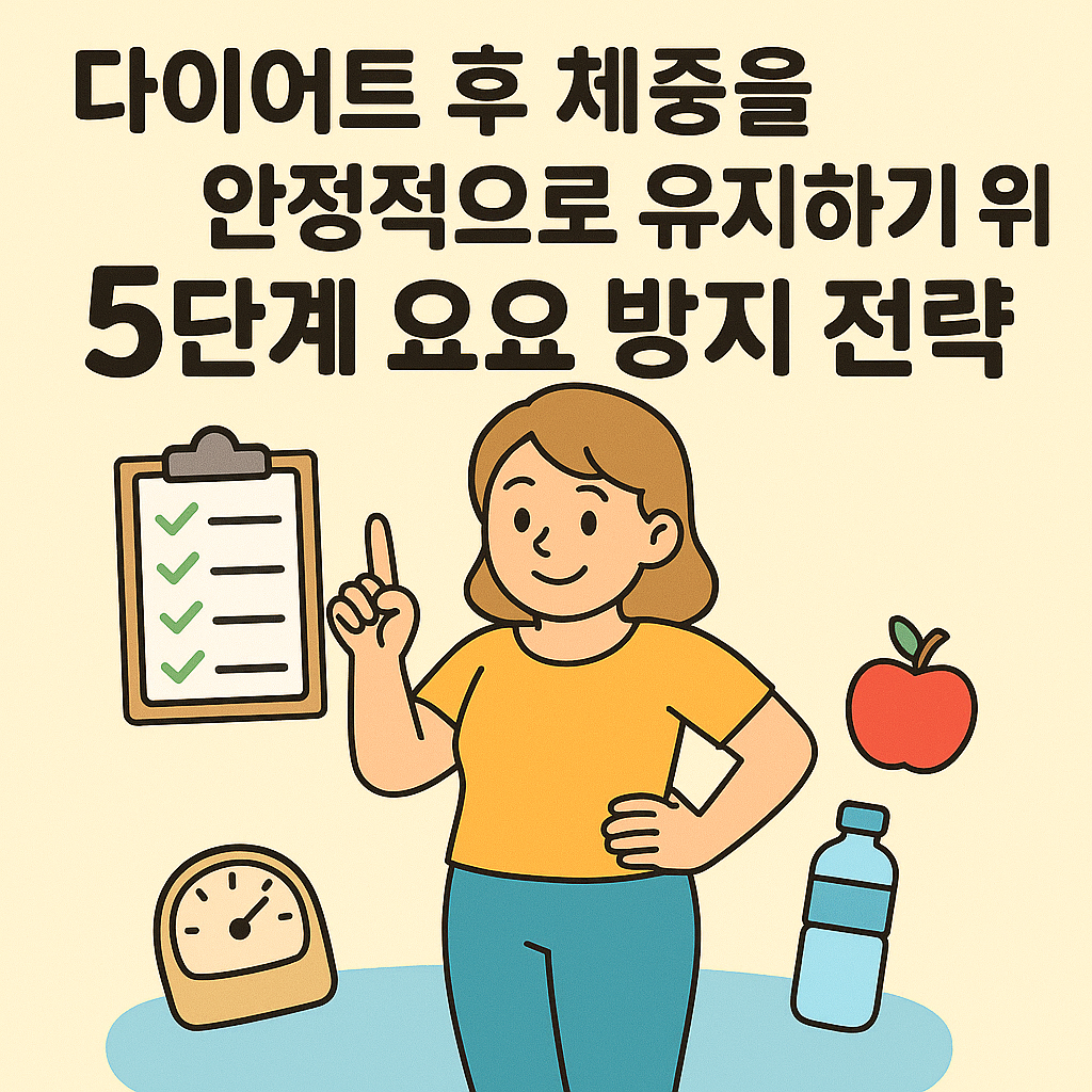 다이어트 후 요요방지 전략 5단계