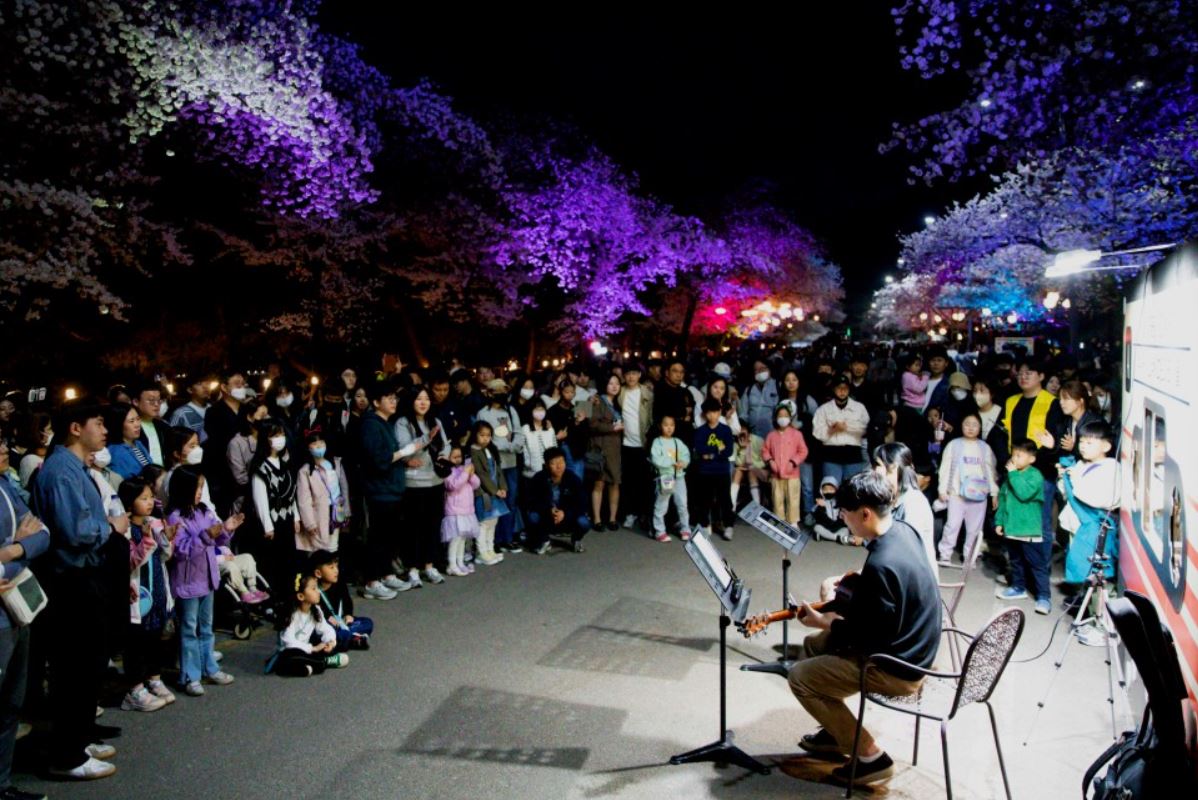 렛츠런파크 벚꽃축제 야경