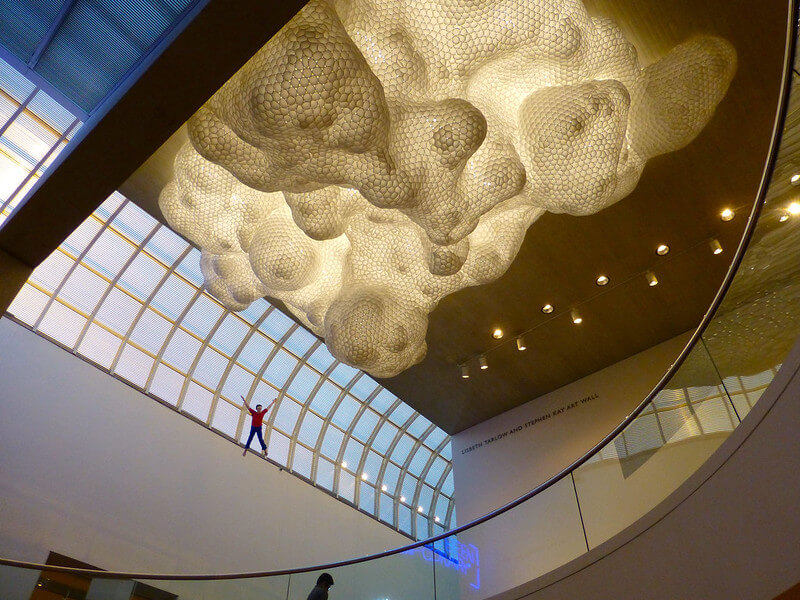 Tara Donovan at the MFA (Styrofoam cups)